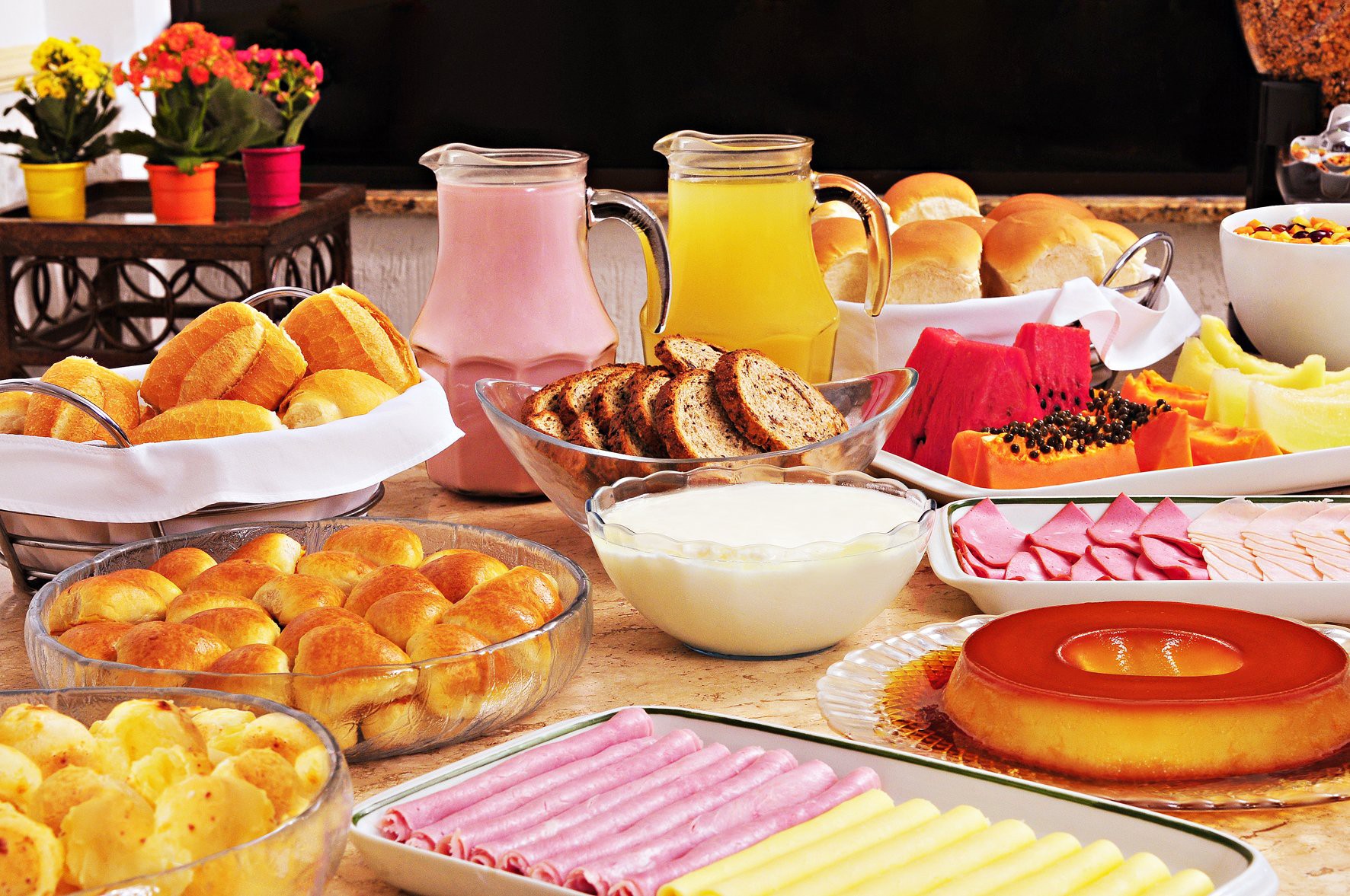 Bons alimentos para o café da manhã