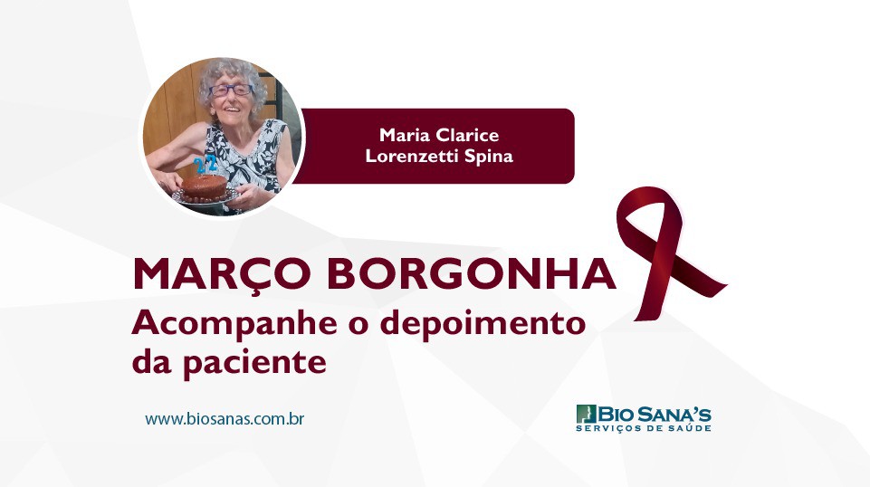 Depoimento da paciente Maria Clarice Lorenzetti Spina