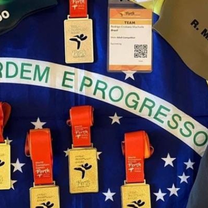 Registro do atleta Rodrigo Machado nos Jogos Mundiais para Transplantados