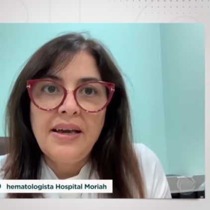 Dra. Maria Cristina Macedo no Programa Domingo Espetacular fala sobre linfoma não Hodgkin