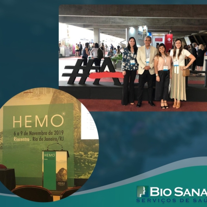 Equipe médica da BIO SANA’S participa do Hemo 2019 (Congresso Brasileiro de Hematologia e Hemoterapia)