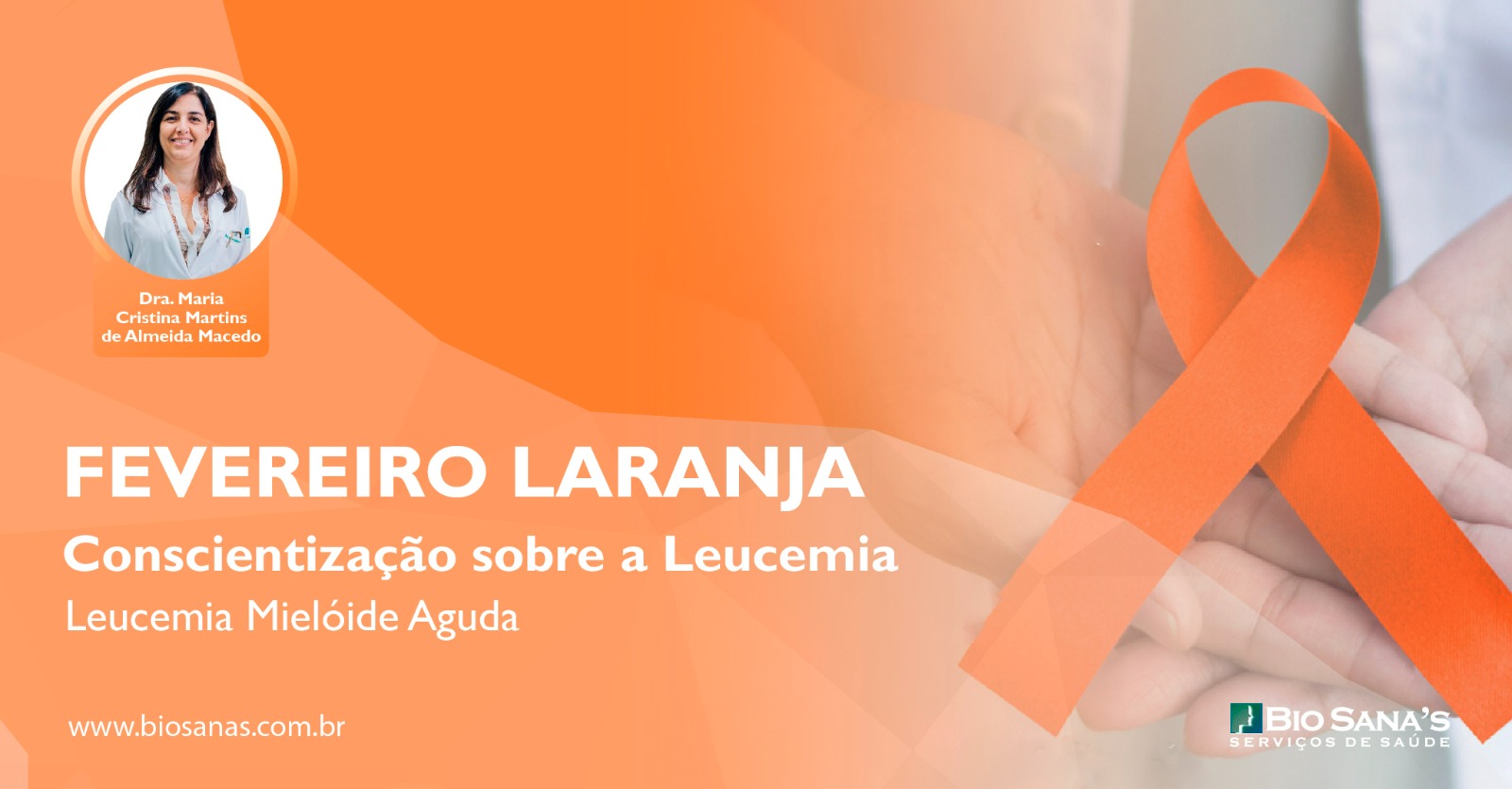 Fevereiro Laranja - Dando continuidade a Conscientização sobre a Leucemia: LMA (Leucemia Mielóide Aguda)