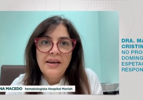 Dra. Maria Cristina Macedo no Programa Domingo Espetacular fala sobre linfoma não Hodgkin