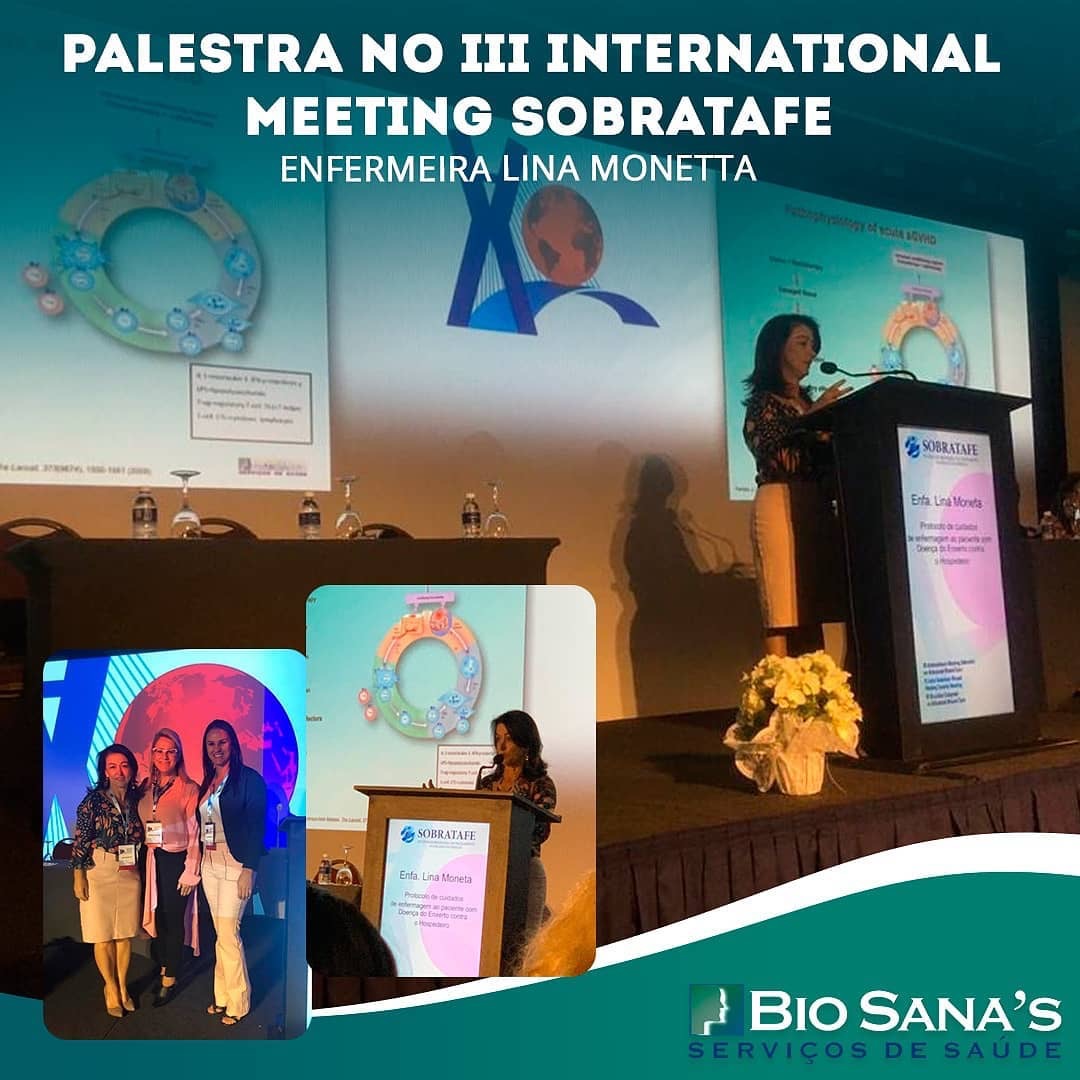 Palestra no III International  Meeting Sobratafe - Enfermeira Lina Monetta 