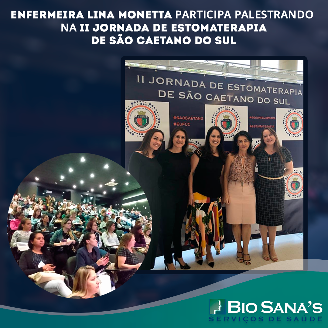 Enfermeira Lina Monetta participa palestrando na II Jornada de Estomaterapia de São Caetano do Sul