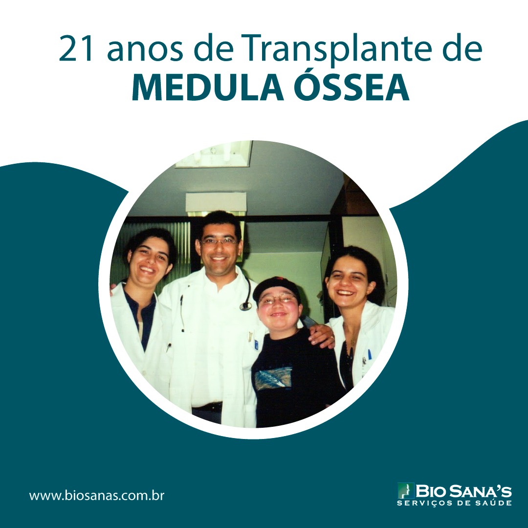 Paciente comemora 21 anos de vida pós transplante de medula óssea